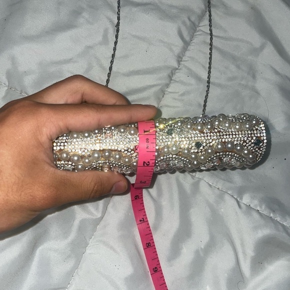 Sparkling purse✨beaded clutch evening bag party bag bedazzled bag - Picture 9 of 13